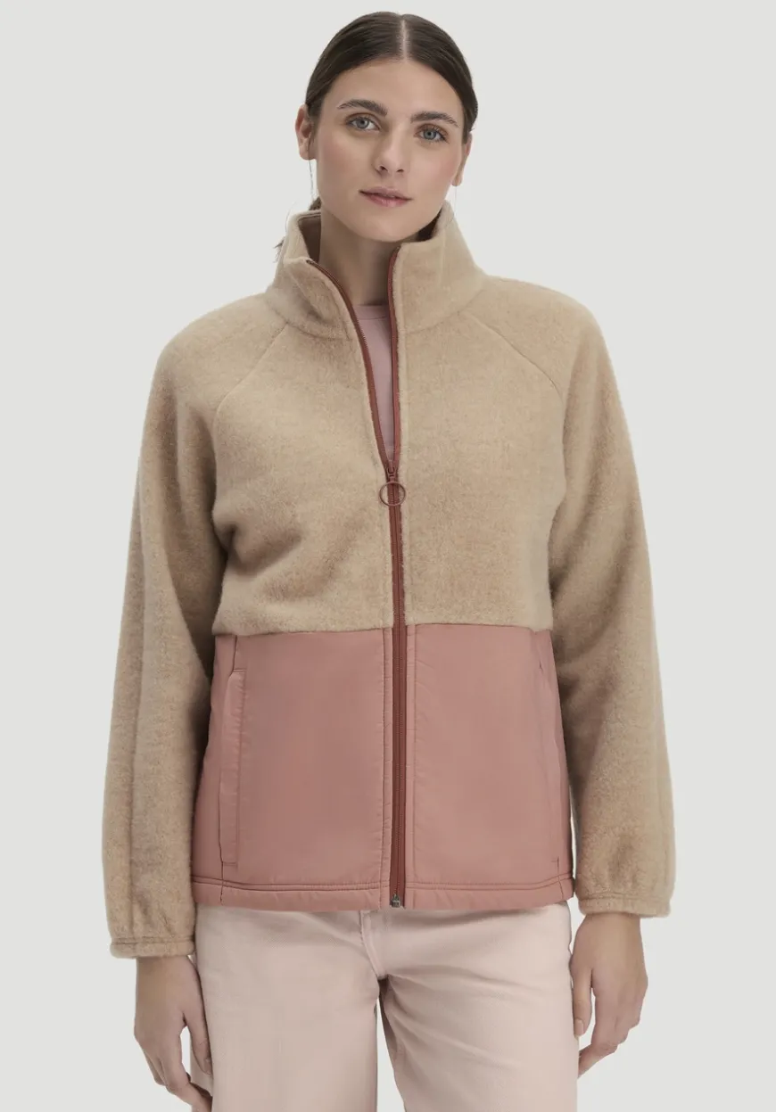 hessnatur Wollfleece Jacke Relaxed aus Bio-Merinowolle mit Bio-Baumwolle von|Damen Jacken & Mäntel|Fleece