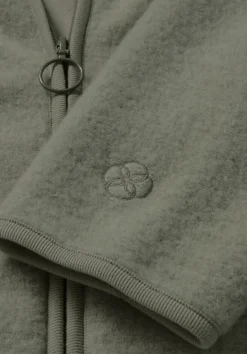 hessnatur Wollfleece Kapuzen-Jacke Regular aus Bio-Merinowolle und Bio-Baumwolle von|Damen Jacken & Mäntel|Fleece