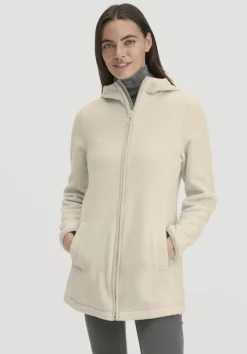 hessnatur Wollfleece Kapuzen-Jacke Regular aus Bio-Merinowolle und Bio-Baumwolle von|Damen Jacken & Mäntel|Fleece