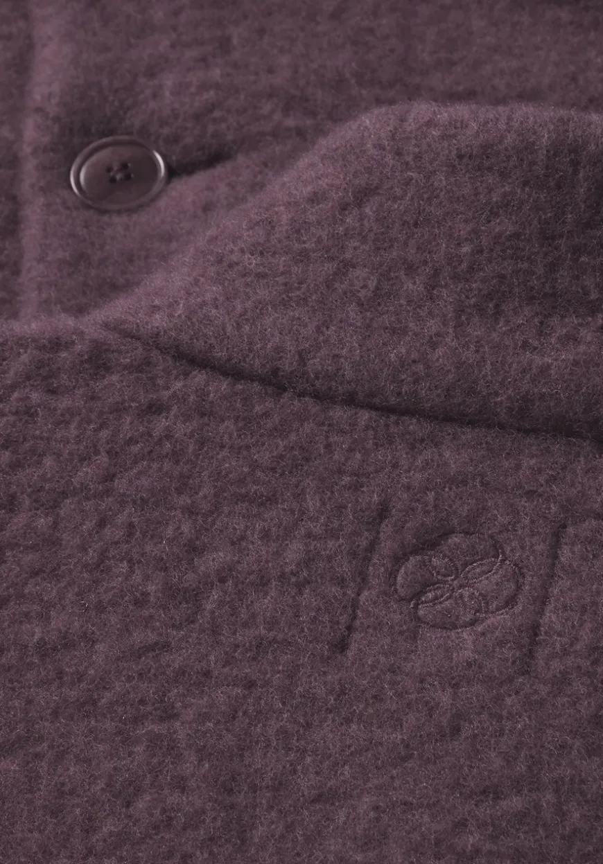 hessnatur Wollfleece Mantel Regular aus reiner Bio-Merinowolle von|Damen Jacken & Mäntel|Fleece