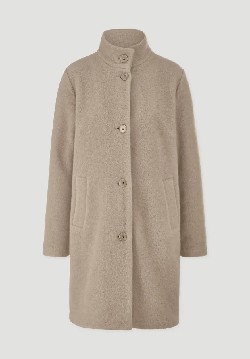 hessnatur Wollfleece Mantel Regular aus reiner Bio-Merinowolle von|Damen Jacken & Mäntel|Fleece