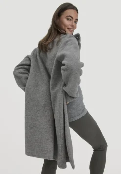 hessnatur Wollfleece Mantel Regular aus reiner Bio-Merinowolle von|Damen Jacken & Mäntel|Fleece