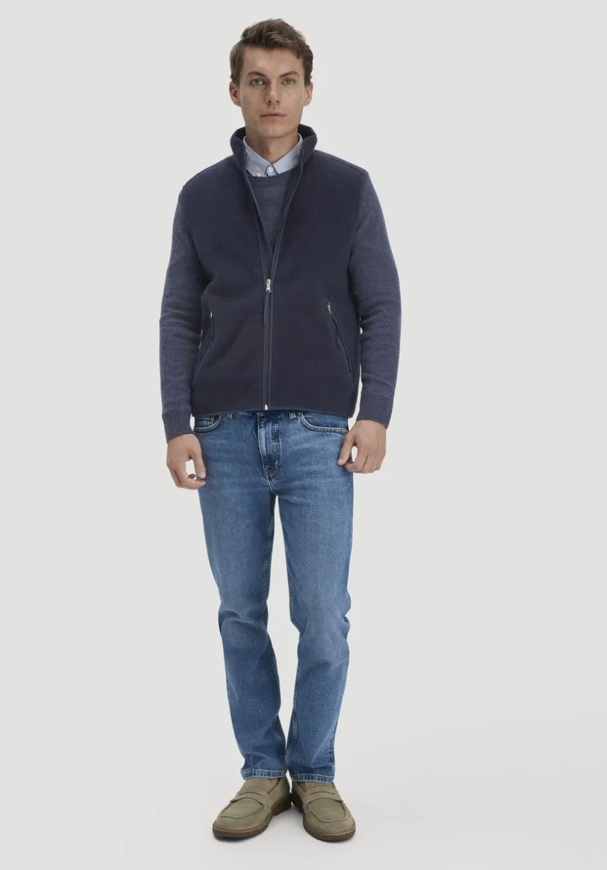 hessnatur Wollfleece Weste Regular aus reiner Bio-Merinowolle von|Herren Jacken & Mäntel|Fleece