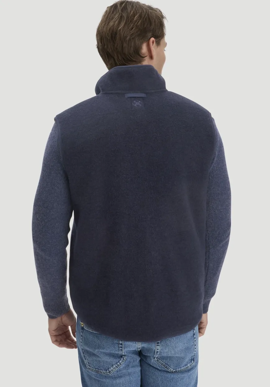 hessnatur Wollfleece Weste Regular aus reiner Bio-Merinowolle von|Herren Jacken & Mäntel|Fleece