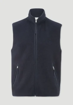 hessnatur Wollfleece Weste Regular aus reiner Bio-Merinowolle von|Herren Jacken & Mäntel|Fleece