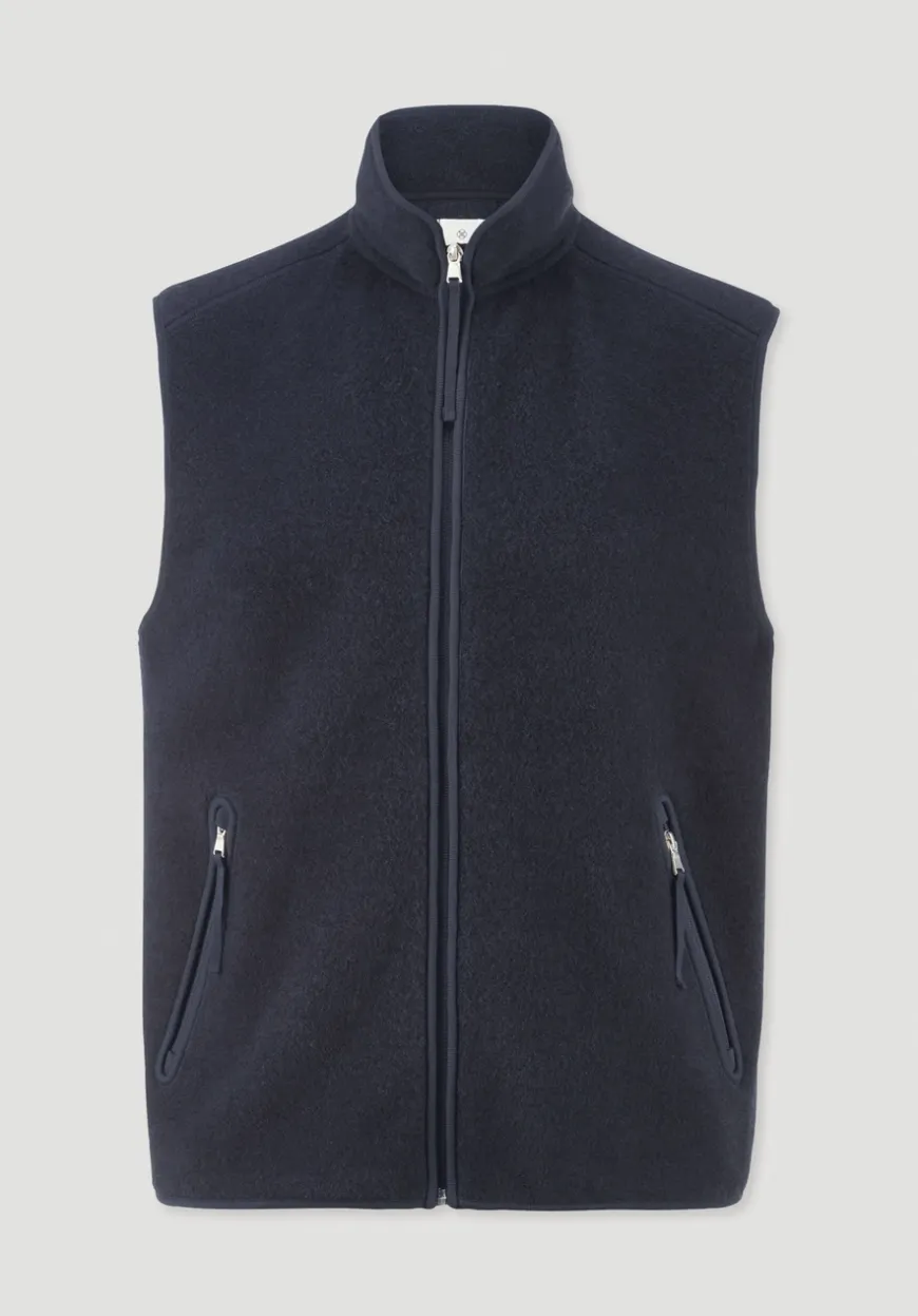 hessnatur Wollfleece Weste Regular aus reiner Bio-Merinowolle von|Herren Jacken & Mäntel|Fleece