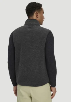 hessnatur Wollfleece Weste Regular aus reiner Bio-Merinowolle von|Herren Jacken & Mäntel|Fleece