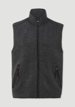 hessnatur Wollfleece Weste Regular aus reiner Bio-Merinowolle von|Herren Jacken & Mäntel|Fleece