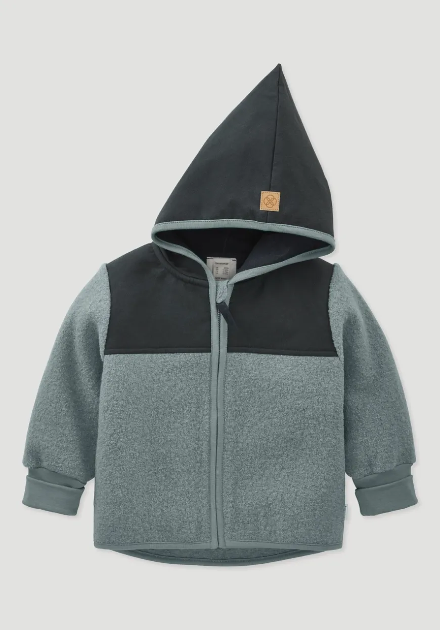 hessnatur Wollwalk Jacke aus Bio-Merinowolle mit Softshell von| Jacken|Bio-Wollwalk