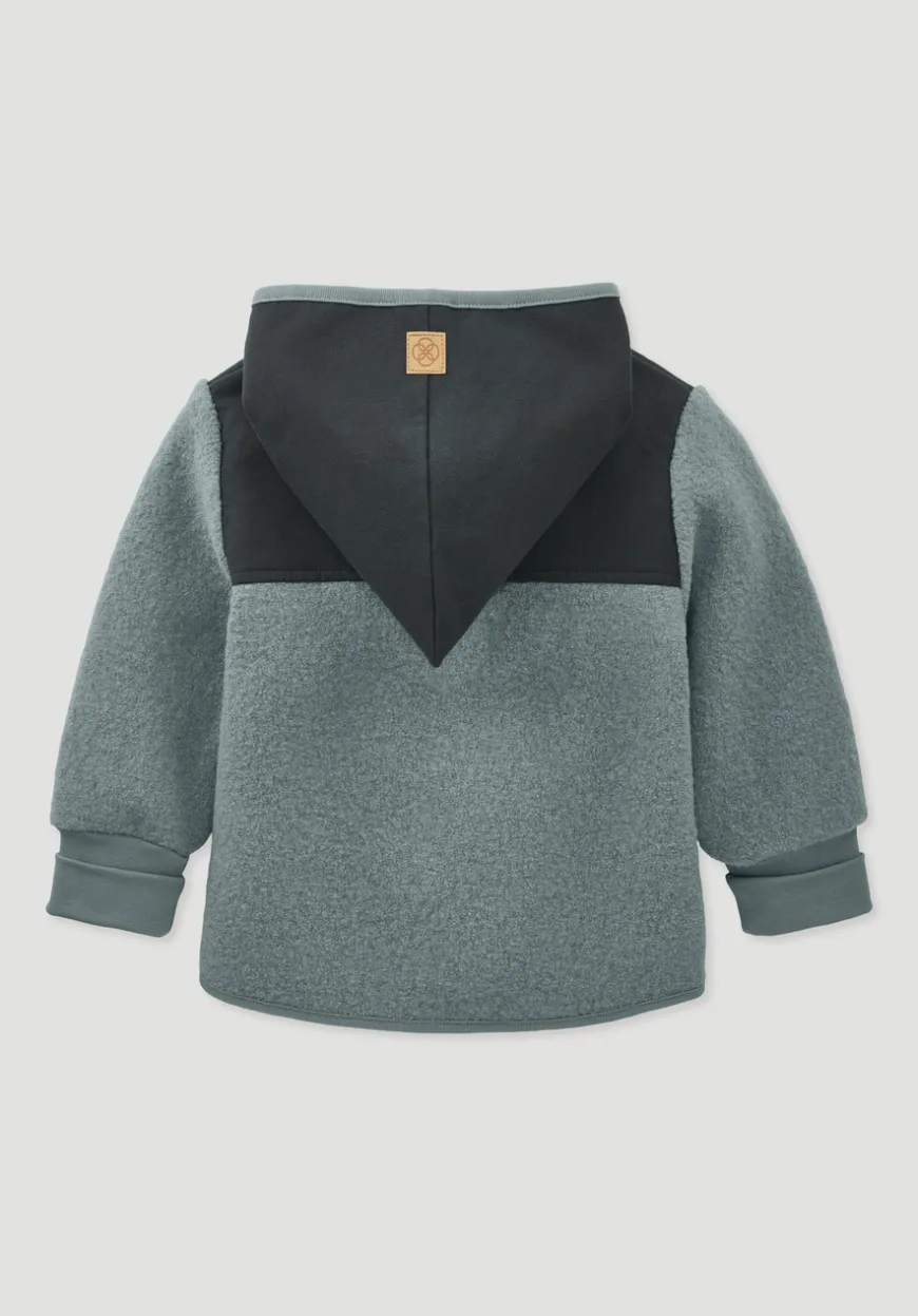 hessnatur Wollwalk Jacke aus Bio-Merinowolle mit Softshell von| Jacken|Bio-Wollwalk