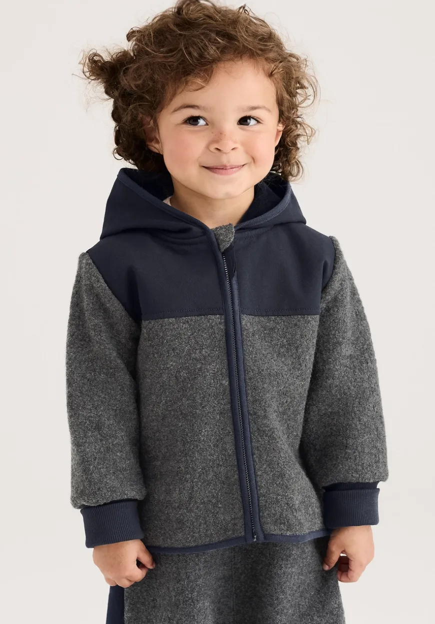 hessnatur Wollwalk Jacke aus Bio-Merinowolle mit Softshell von| Jacken|Bio-Wollwalk