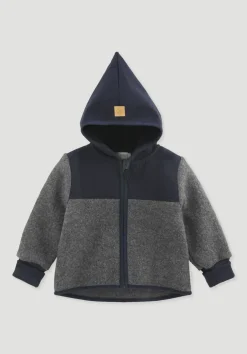 hessnatur Wollwalk Jacke aus Bio-Merinowolle mit Softshell von| Jacken|Bio-Wollwalk
