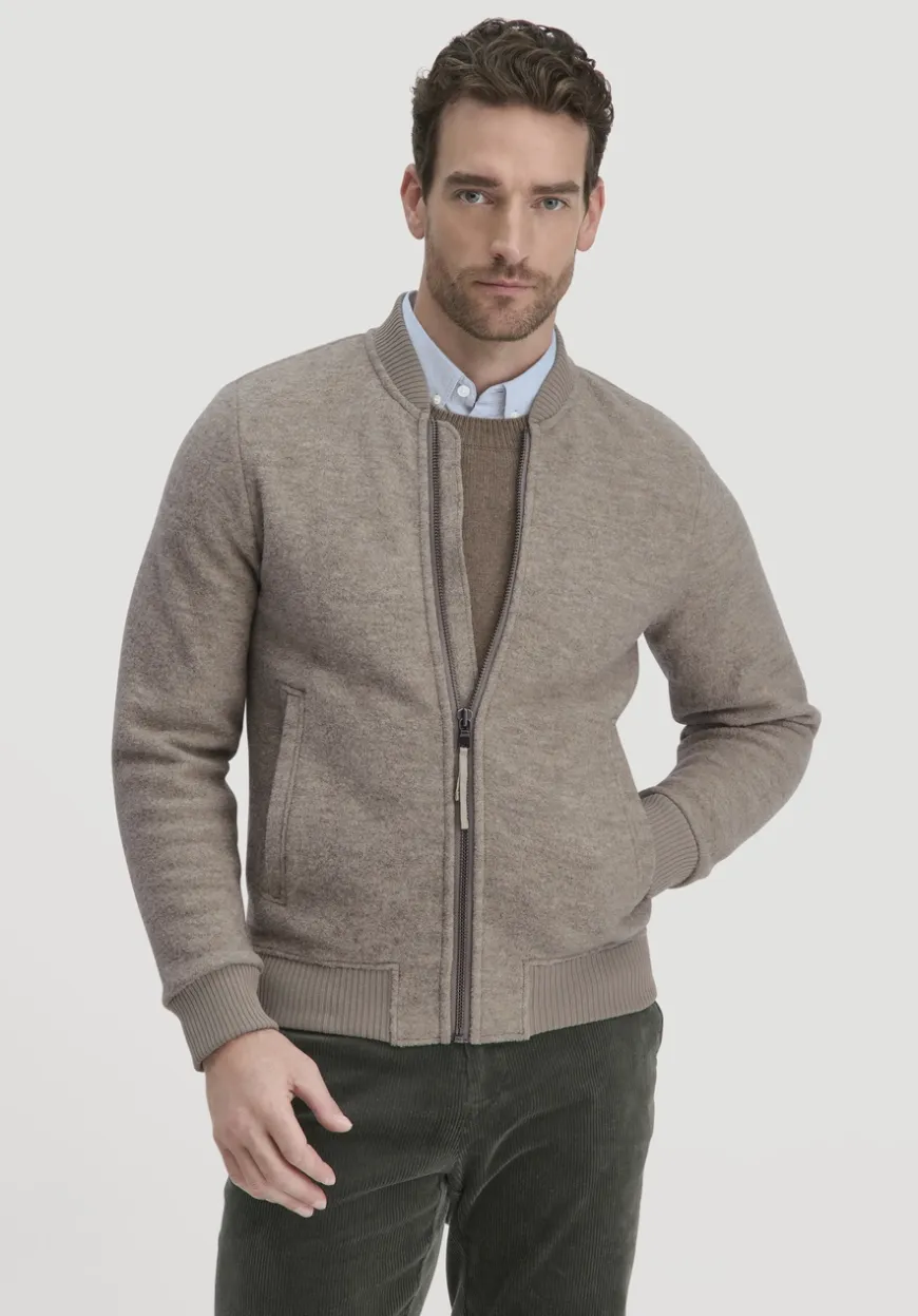 hessnatur Wollwalk Jacke Relaxed aus reiner Bio-Merinowolle von|Herren Jacken & Mäntel