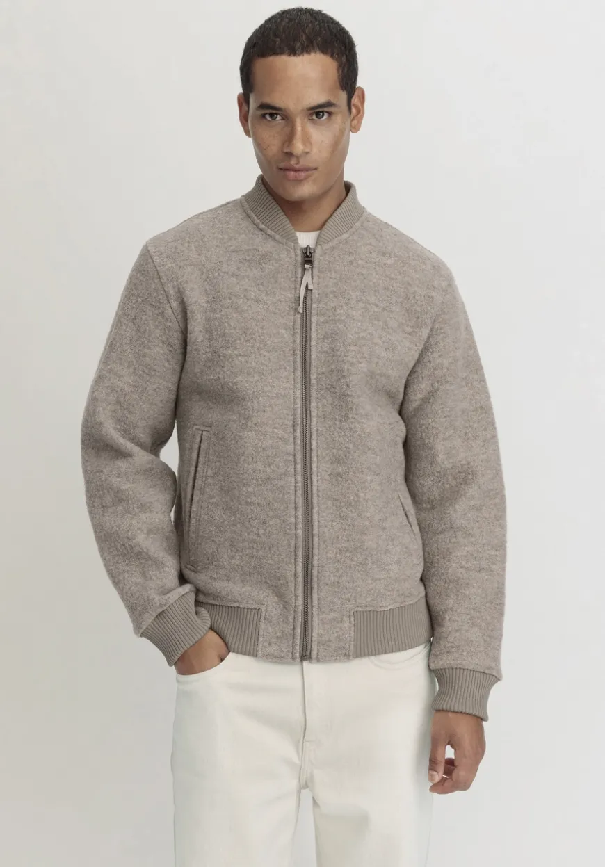hessnatur Wollwalk Jacke Relaxed aus reiner Bio-Merinowolle von|Herren Jacken & Mäntel
