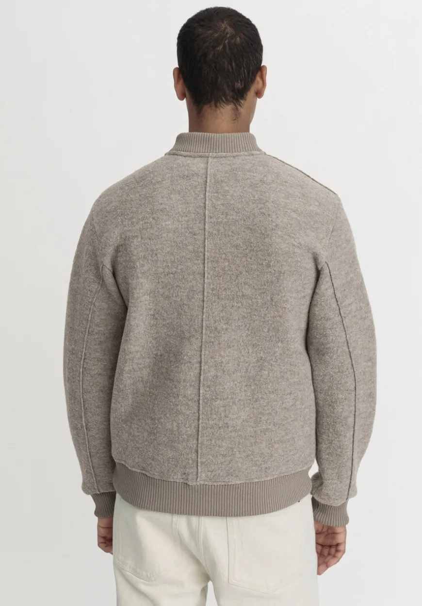 hessnatur Wollwalk Jacke Relaxed aus reiner Bio-Merinowolle von|Herren Jacken & Mäntel