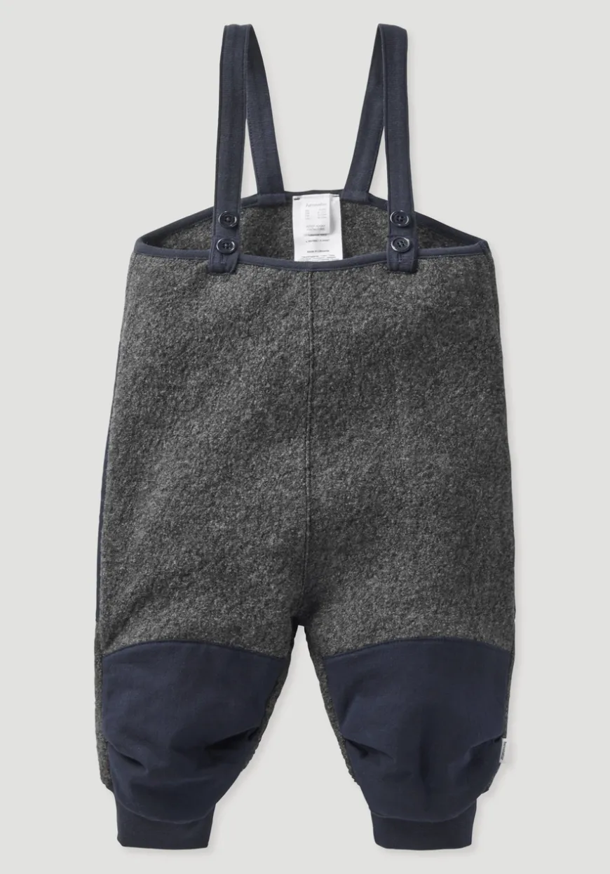 hessnatur Wollwalk Latzhose aus Bio-Merinowolle mit Nature Shell von| Hosen