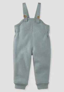 hessnatur Wollwalk Latzhose aus reiner Bio-Merinowolle von| Hosen