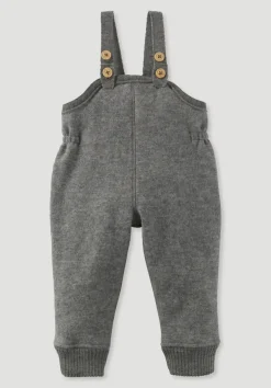 hessnatur Wollwalk Latzhose aus reiner Bio-Merinowolle von| Hosen