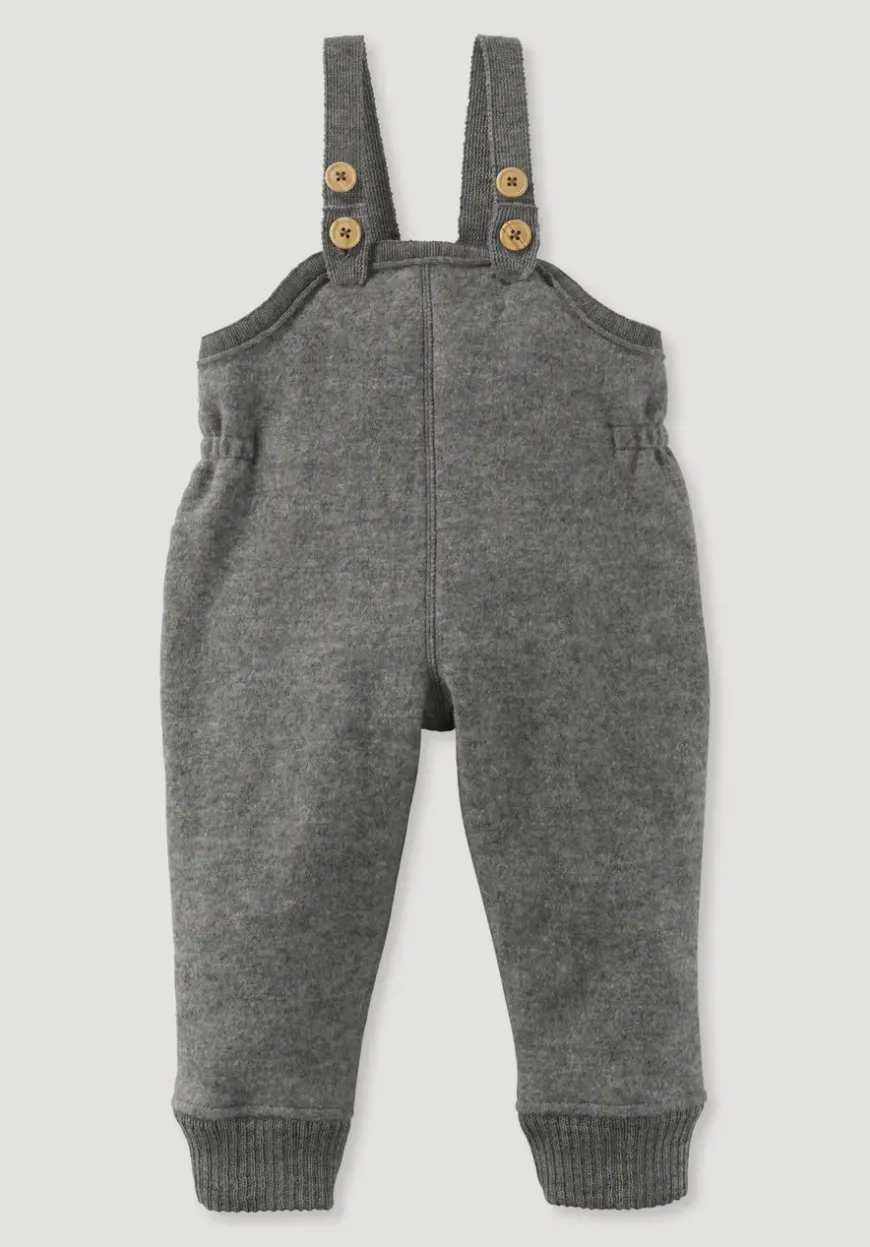 hessnatur Wollwalk Latzhose aus reiner Bio-Merinowolle von| Hosen