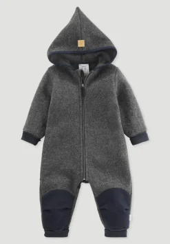 hessnatur Wollwalk Overall aus Bio-Merinowolle mit Softshell von| Overalls|Bio-Wollwalk