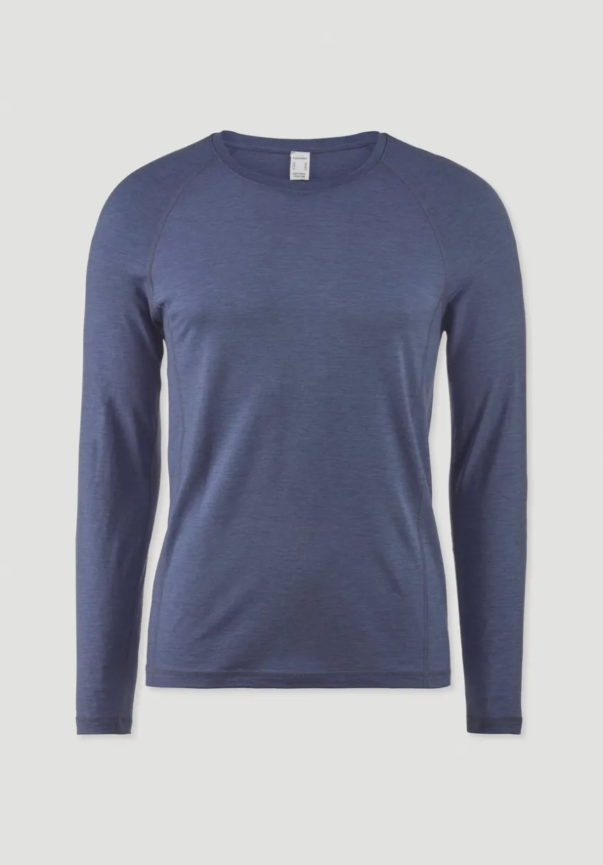 hessnatur Wool-Silk Longsleeve aus Bio-Merinowolle mit Seide von|Herren Oberteile|Unterhemden