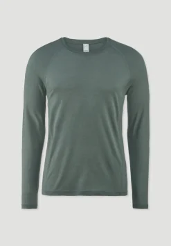 hessnatur Wool-Silk Longsleeve aus Bio-Merinowolle mit Seide von|Herren Oberteile|Unterhemden